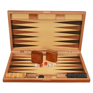 Retro Wooden Backgammon Board